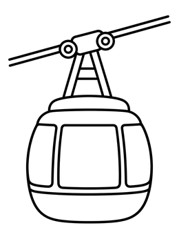 Free printable Sugarloaf Mountain Cable Car coloring page
