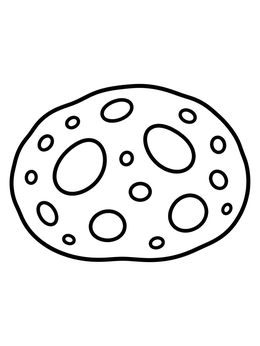 Free printable Simple Porous Pumice Stone coloring page