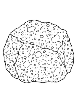 Free printable Speckled Granite Boulder coloring page