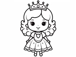Adorable Princess With Curly Hair