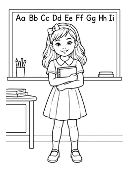 Free printable Ruby Bridges In The Classroom coloring page