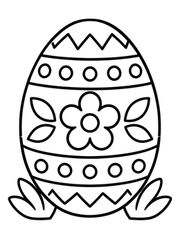 Free printable Decorated Imperial Easter Egg coloring page