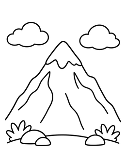 Free printable Rwenzori Mountain Peak In Uganda coloring page