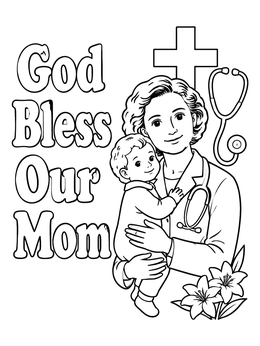 Free printable Saint Gianna Doctor And Catholic Mom coloring page