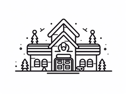 Free printable Santa's Workshop Coloring For Kids coloring page