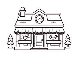 Free printable Santa's Workshop North Pole Coloring Adventure coloring page