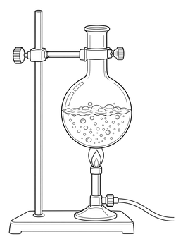 Free printable Boiling Flask On Retort Stand coloring page