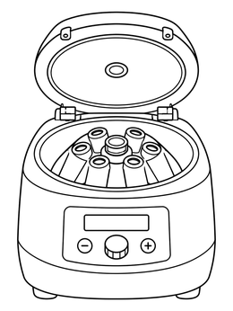 Free printable Open Laboratory Centrifuge Machine coloring page