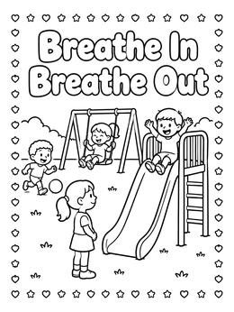 Free printable Patient Girl At The Playground coloring page