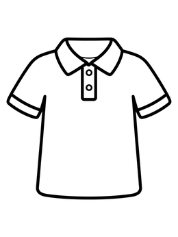 Free printable Simple Classic Polo Shirt coloring page