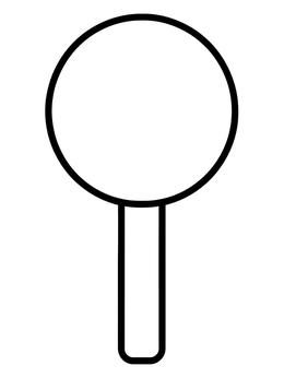 Free printable Simple Lollipop Tree For Toddlers coloring page