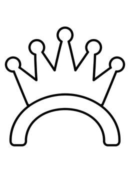Free printable Simple Statue Of Liberty Crown coloring page