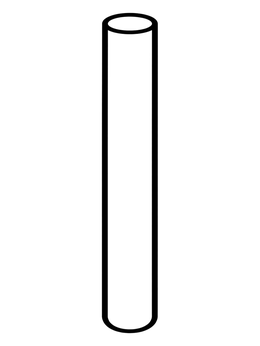 Free printable Simple Wooden Dowel Rod coloring page
