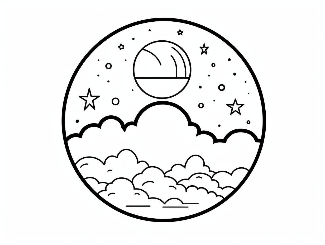 Sky Coloring Page For Download - Coloring Page