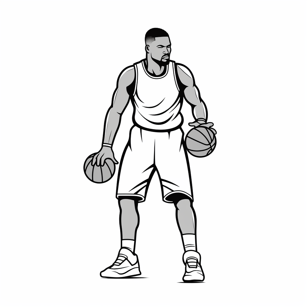 Slam Dunk Coloring Page - Coloring Page