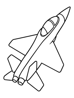 Free printable Sleek Flying Jet Fighter coloring page