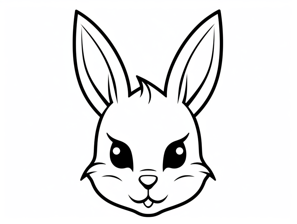 Snowshoe Hare Drawing For Coloring - Coloring Page