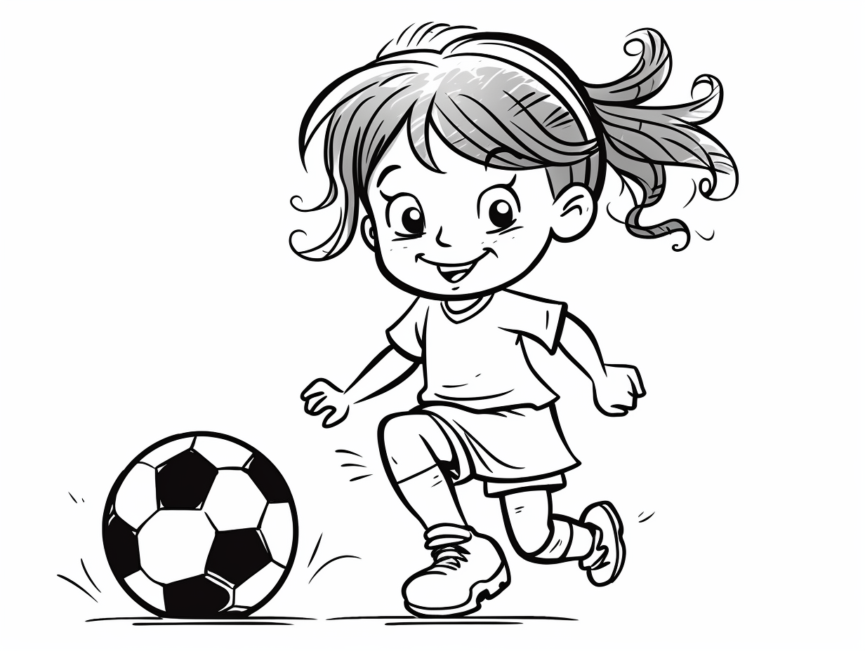 Soccer Coloring Sheet For Download - Coloring Page