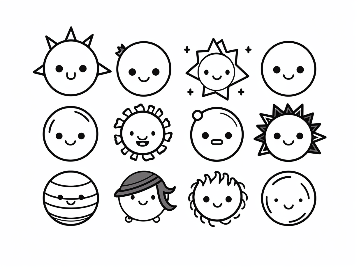 Solar System Printable Coloring Page - Coloring Page