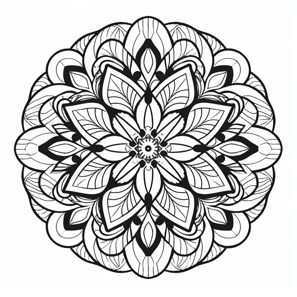 Speech Therapy Mandala For Adults - Coloring Page