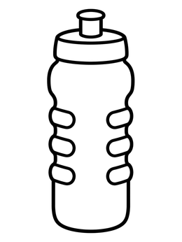 Free printable Sports Water Bottle For Lacrosse coloring page