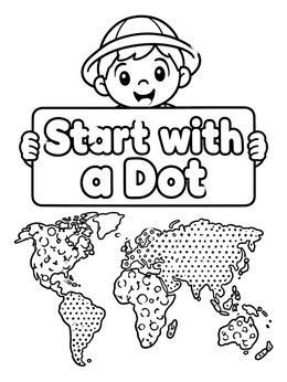 Free printable Start With A Dot Explorer coloring page