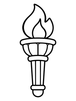 Free printable Torch Of The Statue Of Liberty coloring page