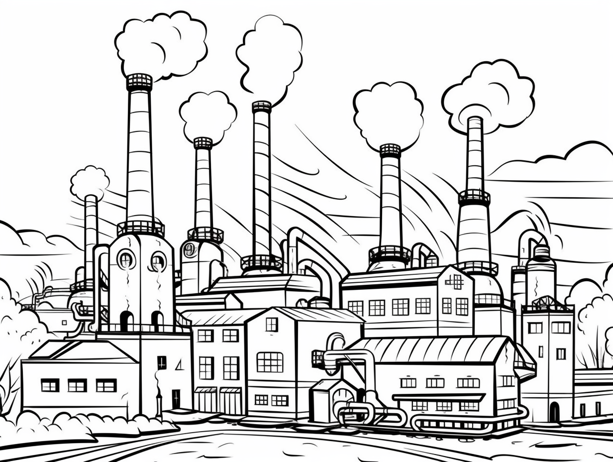 Steam Engine Coloring Page - Coloring Page