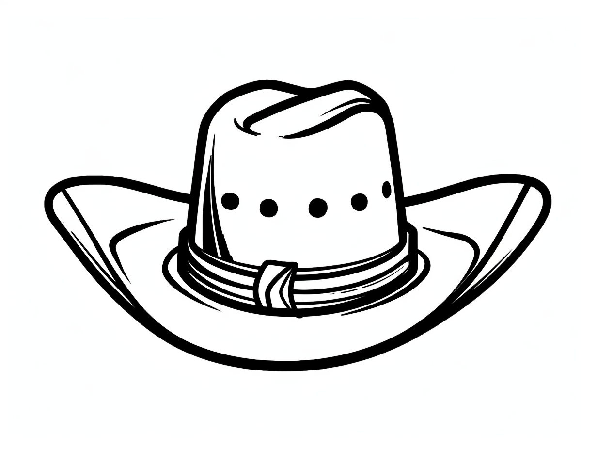 Stetson Hat Adult Coloring - Coloring Page