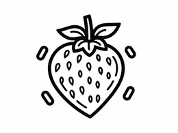Fresh Ripe Strawberry Icon