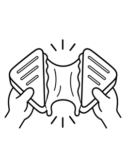 Free printable Stretchy Grilled Cheese Sandwich coloring page