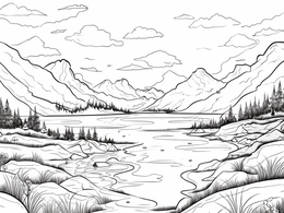 Tundra Themed Coloring Fun - Coloring Page