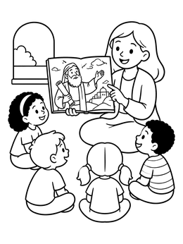 Free printable Sunday School Lesson On Prophet Isaiah coloring page
