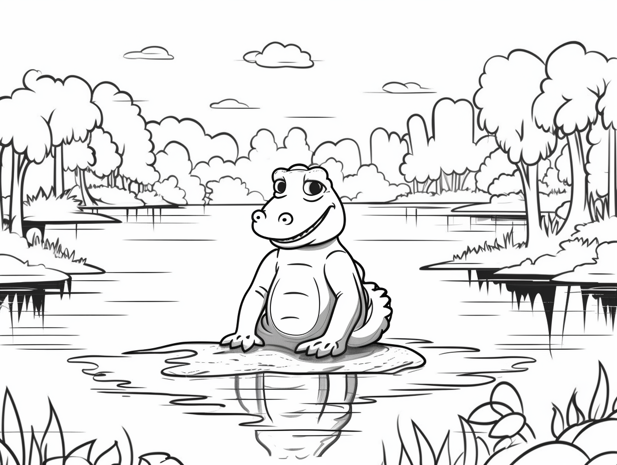 Swamp-Inspired Coloring Pages - Coloring Page