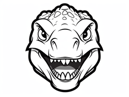 Free printable T Rex Coloring Magic coloring page