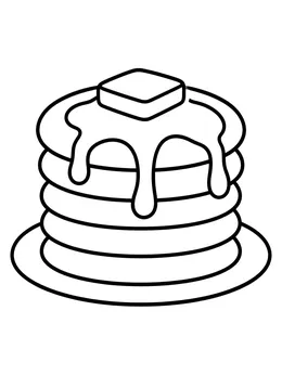 Tall Stack Of Breakfast Pancakes