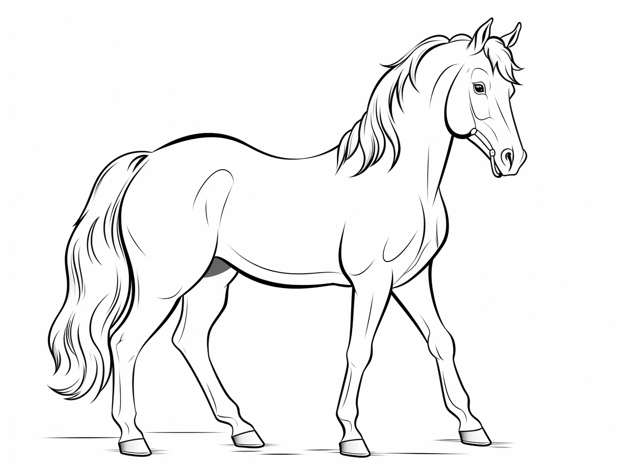 Tennessee Walking Horse Coloring Page For All Ages - Coloring Page