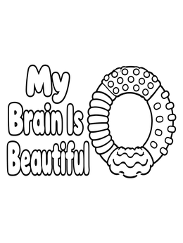 Free printable Sensory Ring And Affirmation coloring page