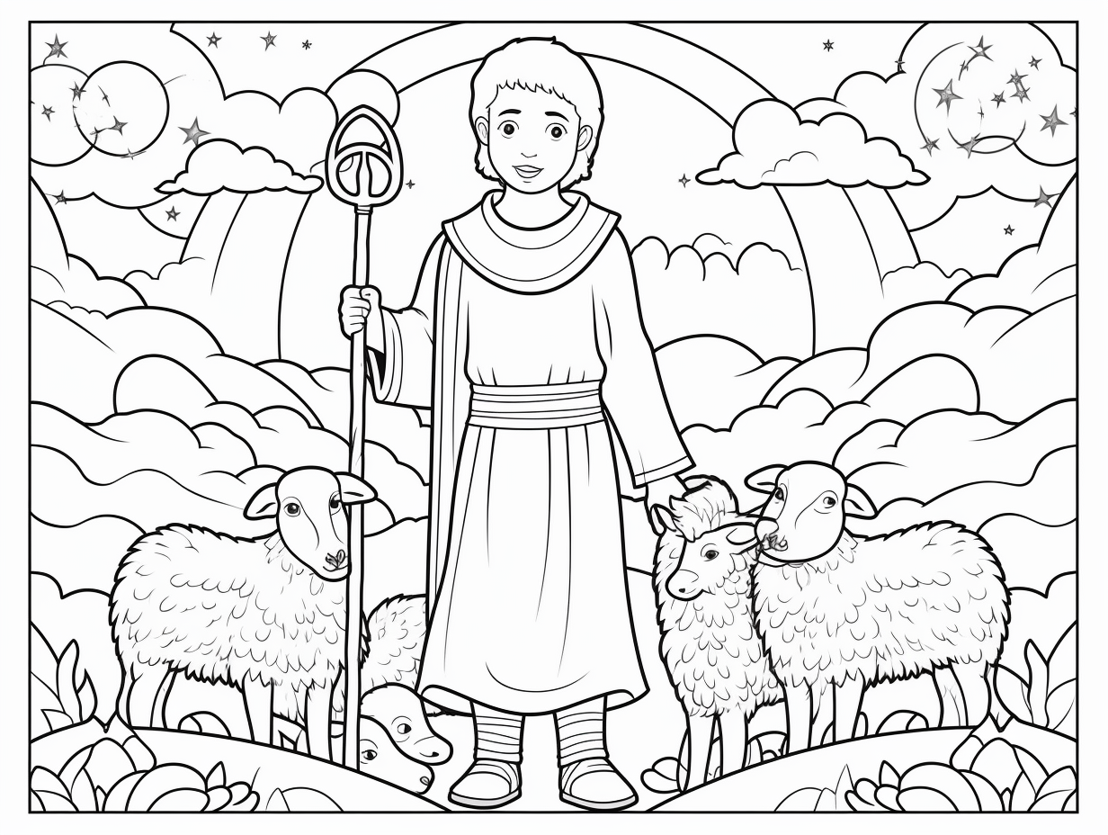 The Lord Is My Shepherd Coloring Page - Coloring Page