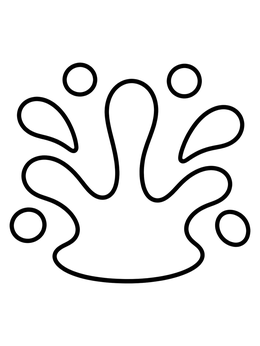 Free printable Playful River Water Splash coloring page