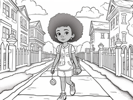 Ruby Bridges Coloring Sheet - Coloring Page