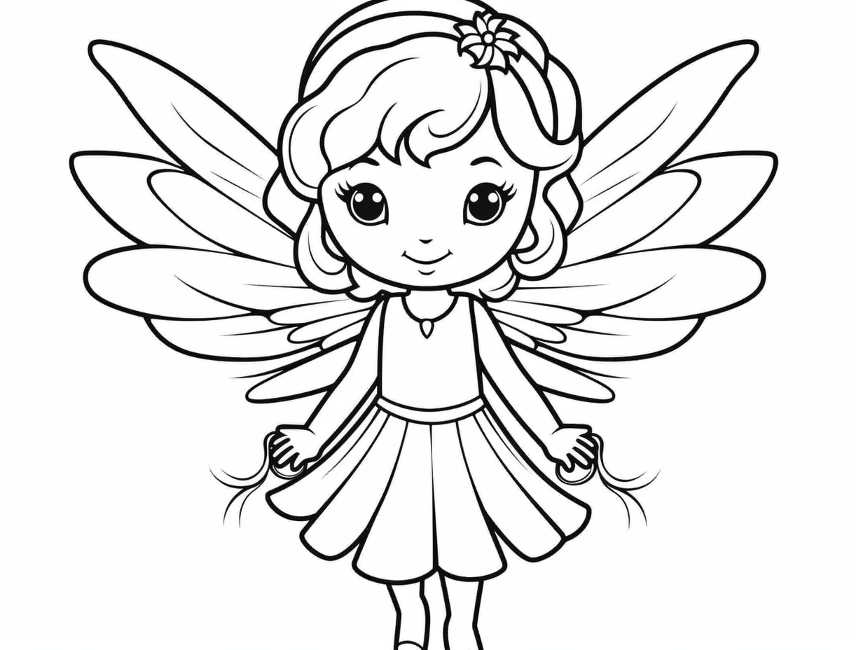 Tooth Fairy Relaxation In Coloring - Coloring Page