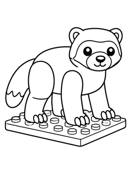 Free printable Toy Wolverine On Building Brick Plate coloring page