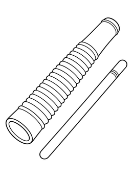 Free printable Traditional Angolan Dikanza Musical Instrument coloring page