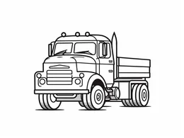 Truck Coloring Book cover page