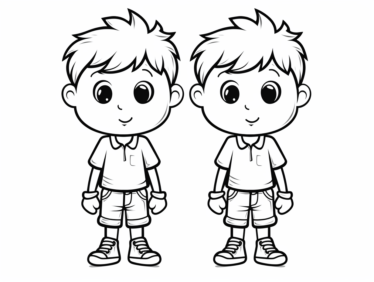 Twins Coloring Pages