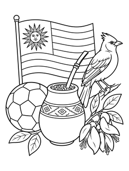 Free printable Uruguayan Symbols And Wildlife coloring page