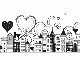 Free printable Valentine Heart Magic coloring page