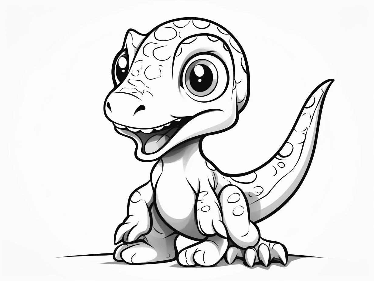 Velociraptor Picture To Color - Coloring Page