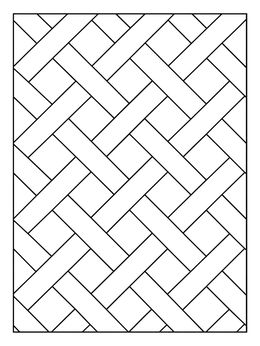 Free printable Geometric Diagonal Basketweave Pattern coloring page